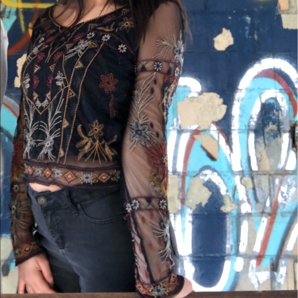 Embellished witchy top